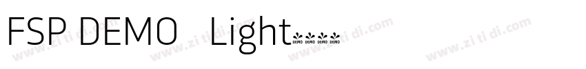 FSP DEMO   Light字体转换